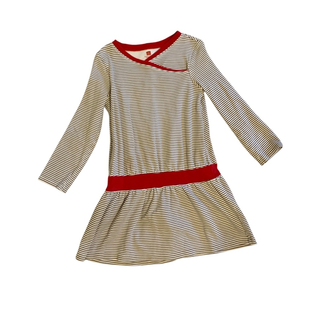 Tea Collection striped and red dress size 6